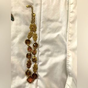 Golden necklace choker style